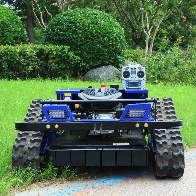 Customized Robotic Remote Control Lawn Mower for Shrub 4-Stroke Crawler 24V High Efficiency Gasoline