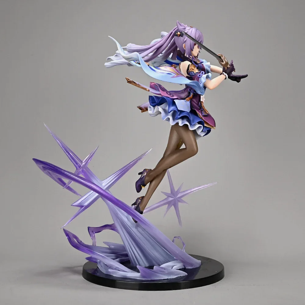 26Cm Anime Genshin Impact Keqing Game Figure Pop Actie Beeldje Pvc Decoratie Ornamenten Model Speelgoed Decor Beeldje