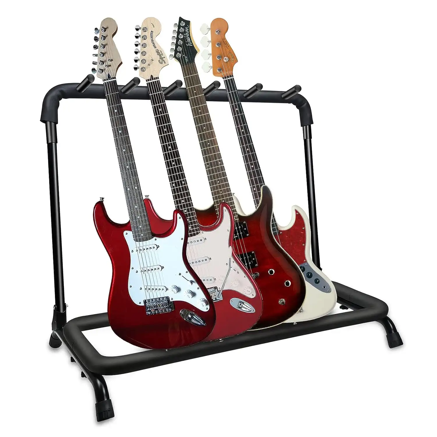Soporte de suelo para guitarra múltiple, 5 núcleos, 5 ranuras, ajustable, Flying V, GRack 5N1 ovalado
