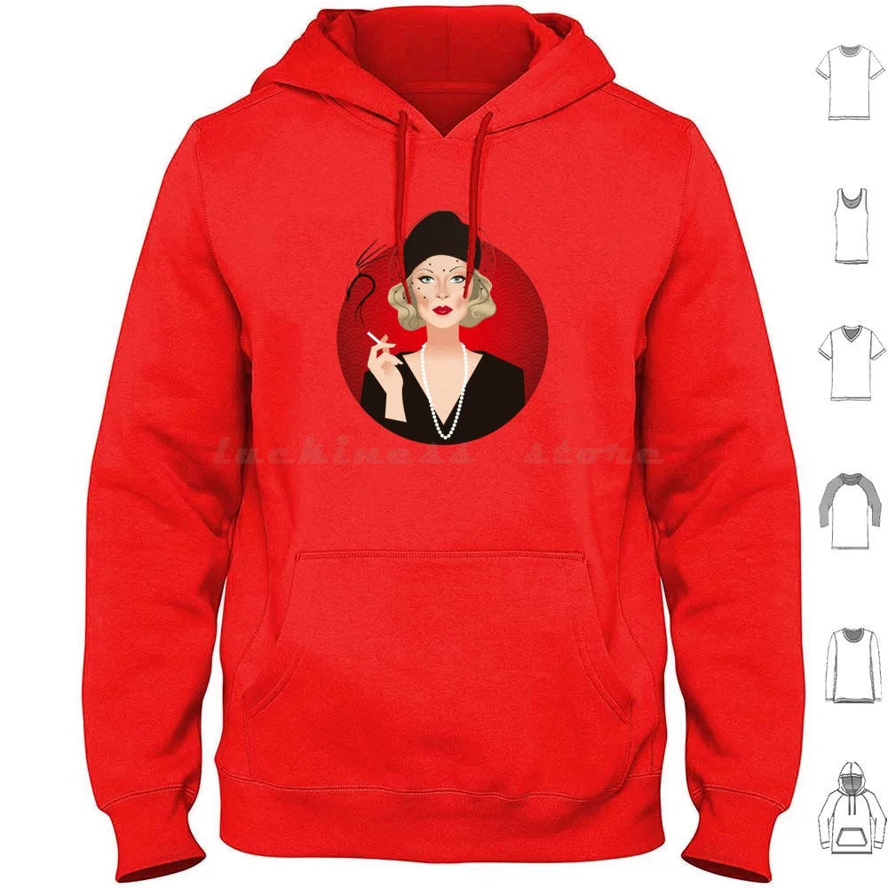 Evelyn Hoodie Cotton Long Sleeve Faye Dunaway Evelyn Cross Roman Polanski Femme Fatale Alejandro Mogollo Alejandromogolloart