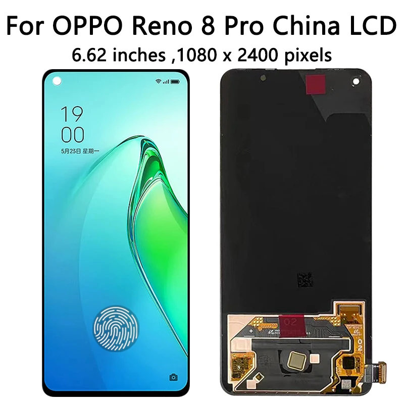 AMOLED For Oppo Reno8 Pro 5G CPH2357 LCD Reno 8 Pro (China) PGAM10 Display Touch Screen For Reno 8Pro+ Plus PFZM10