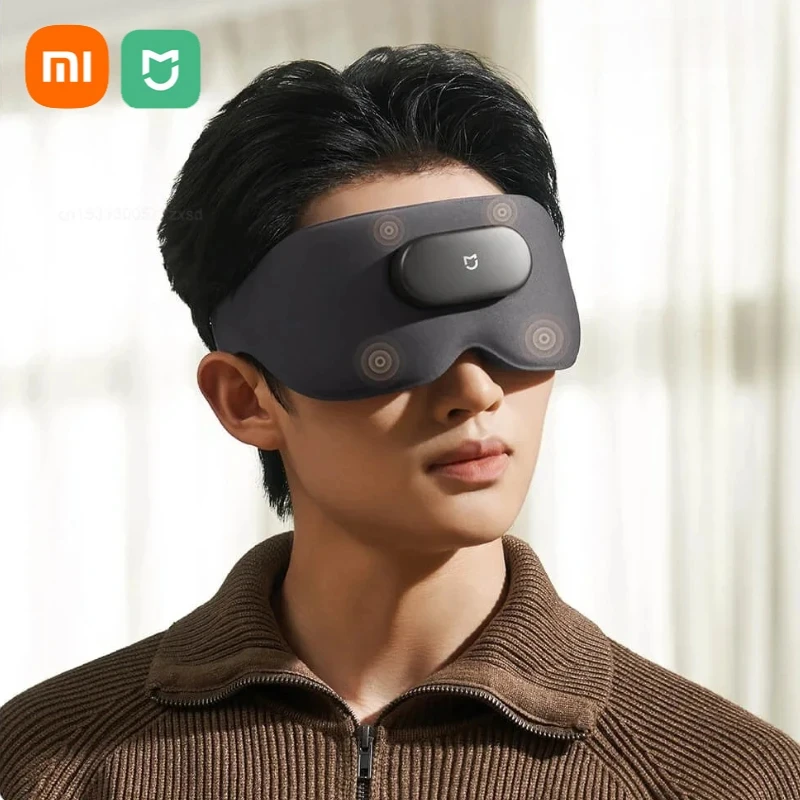 

Умная массажная маска для глаз Xiaomi Mijia, маска для глаз для дома и офиса, спа, горячий компресс, приложение Mi Home, индивидуальный массажер для защиты глаз