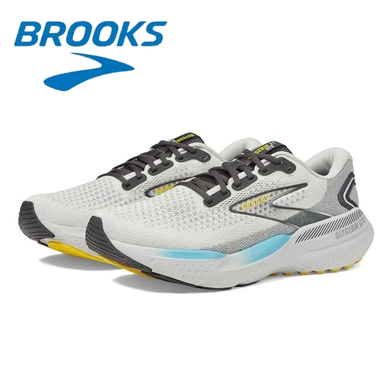 

BROOKS Glycerin 21, серая модная мужская спортивная обувь с низким берцем, модные износостойкие амортизирующие кроссовки для отдыха
