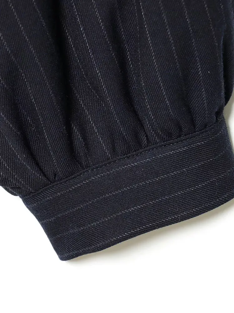 TFAFXY 2026 Primavera Donna Giacca bomber a righe Manica lunga Colletto alla coreana Cappotto da donna Cerniera Allentato Capispalla casual femminile