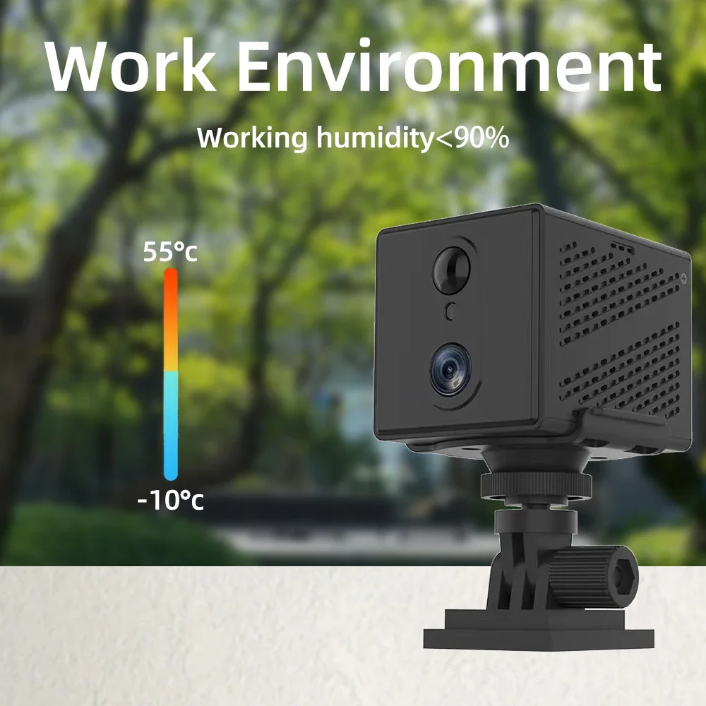 Securexpert 5MP HD 4G Mini Camera Indoor WiFi Night Vision Surveillance Security Monitoring 2200mAh Battery Low Power Home Cam