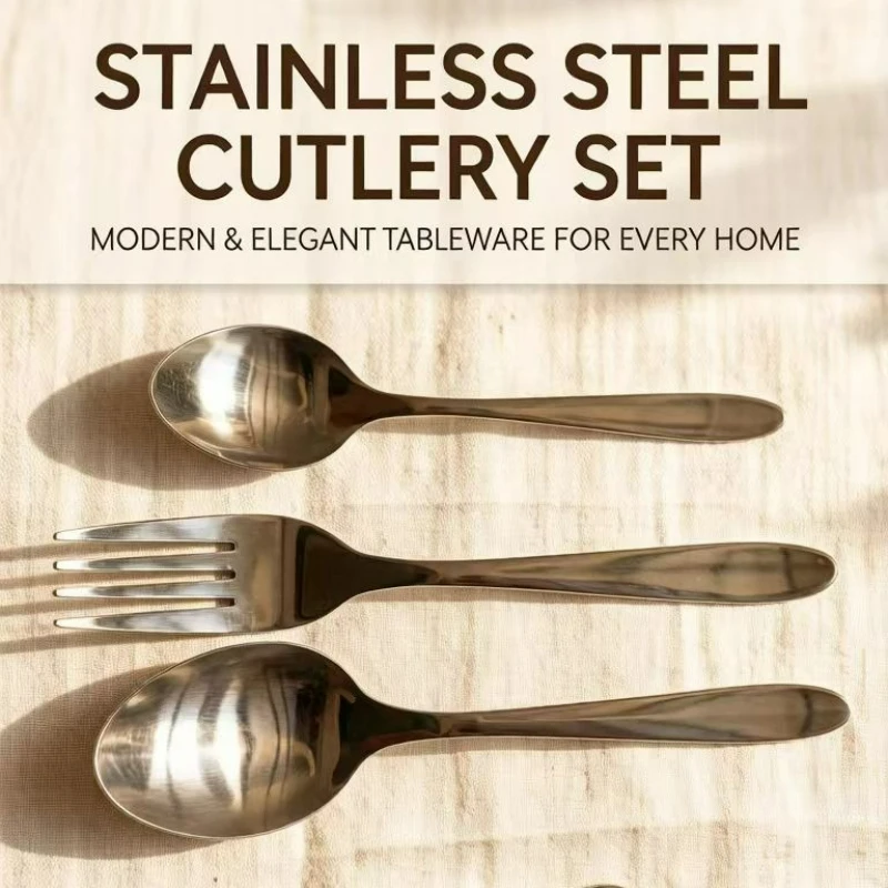 

Stainless Steel Portable Cutlery Box Set Outdoor Travel Gear Camping Gadgets Nature Hiking Accessories Novelty Camping Supplies