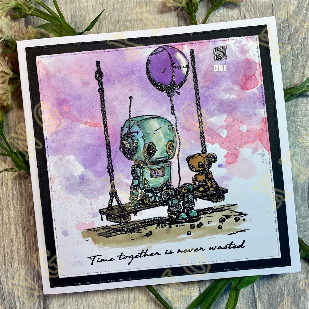 New Happy Halloween Ghost Time Together Stamps Scrapbook Diary Decoration Embossing Template Diy Greeting Card  DIY Paper Cards