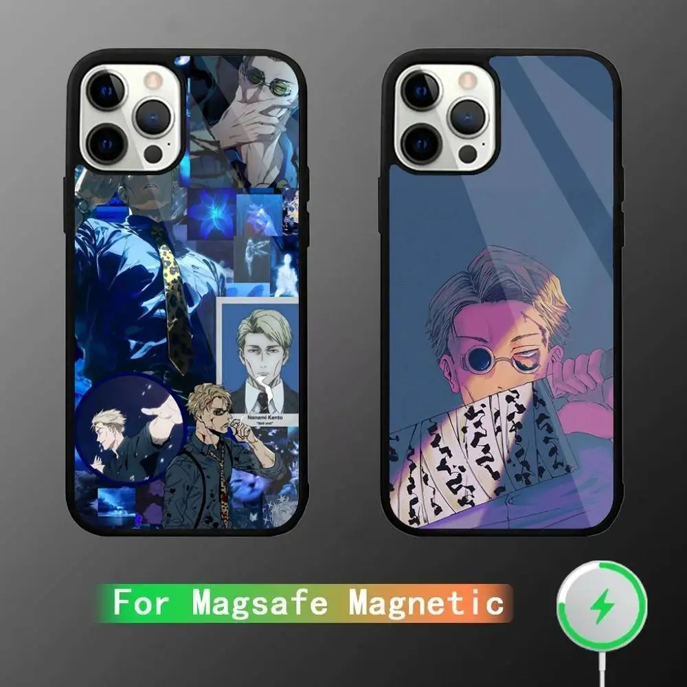 

Kento Nanami Phone Case For iPhone 17,16,15,14,13,12,11,Pro,Max,Plus,Mini,SE4,E Magnetic Magsafe Wireless Charging