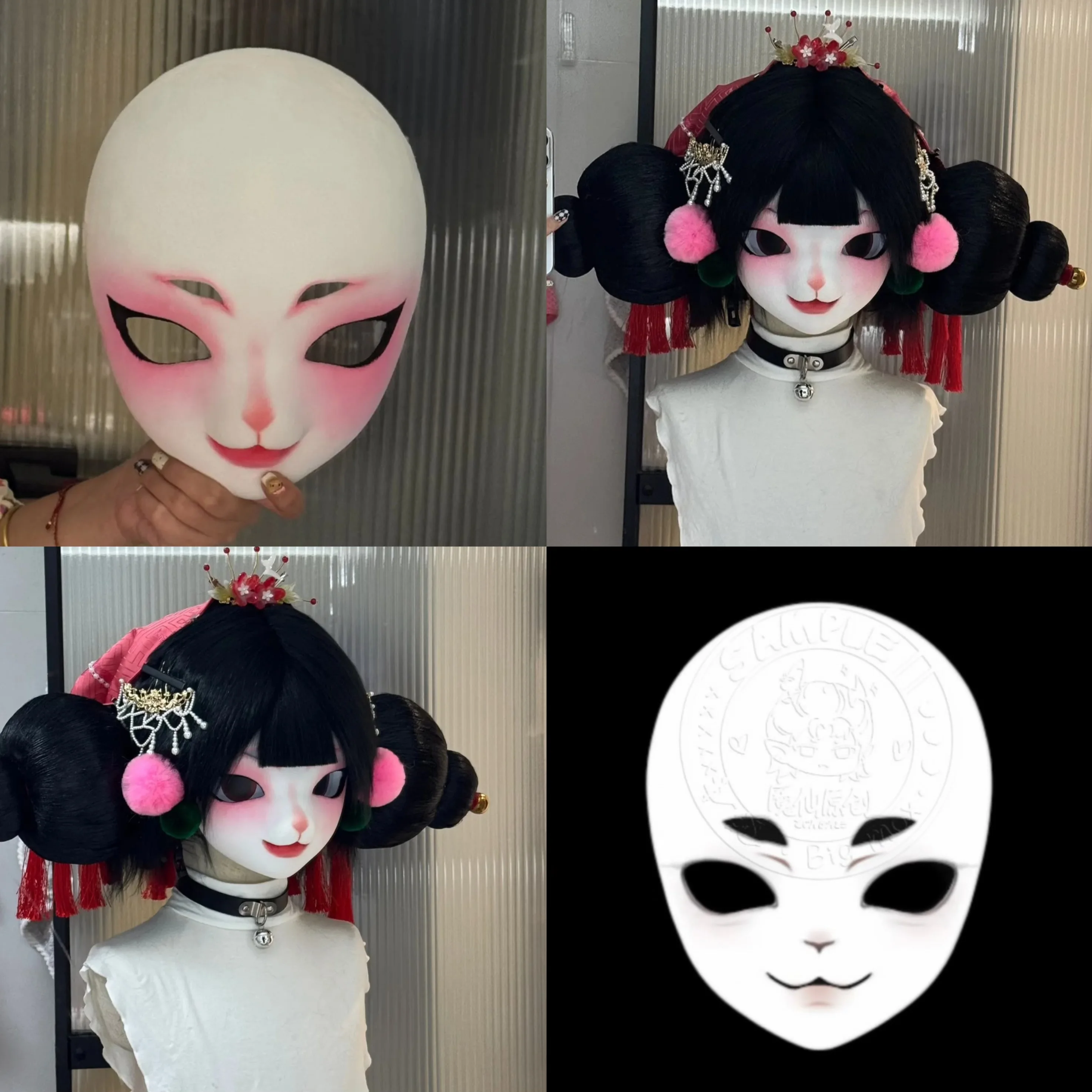 

Kigurumi Base Mask Headbase Furry Cosplay Costume Accessories Cosplay Mask Gentle and Handsome Spider Fox