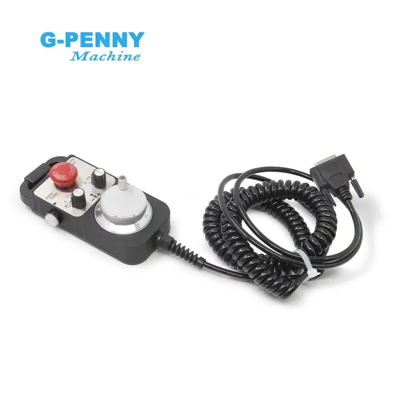 

Universal Cnc MPG Pendant Handwheel 100 Pulse 5v 4/6 Aixs & Emergency Stop Cnc Router Handwheel