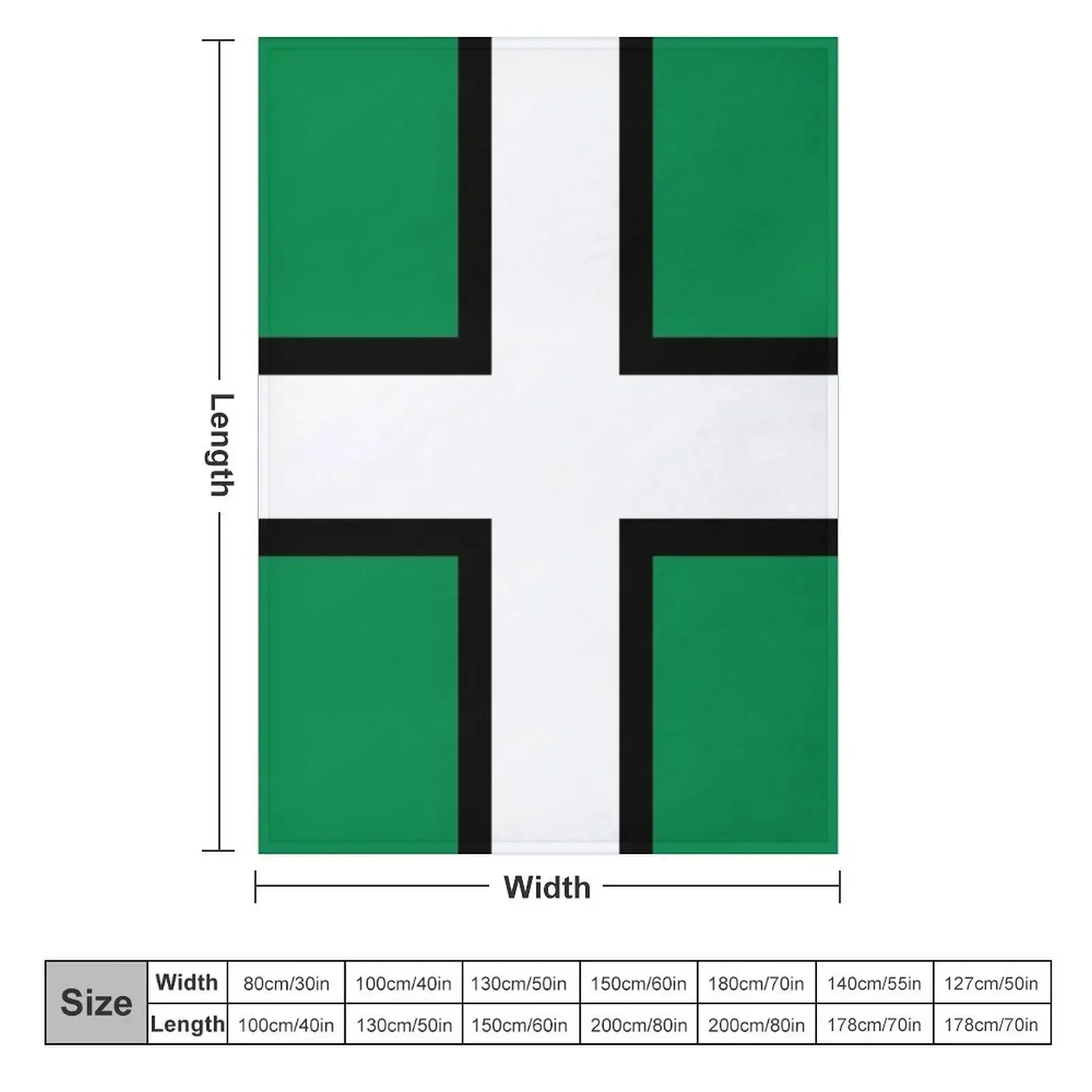 FLAG OF DEVON ENGLAND Throw Blanket Plush Winter beds valentine gift ideas Comforter Blankets