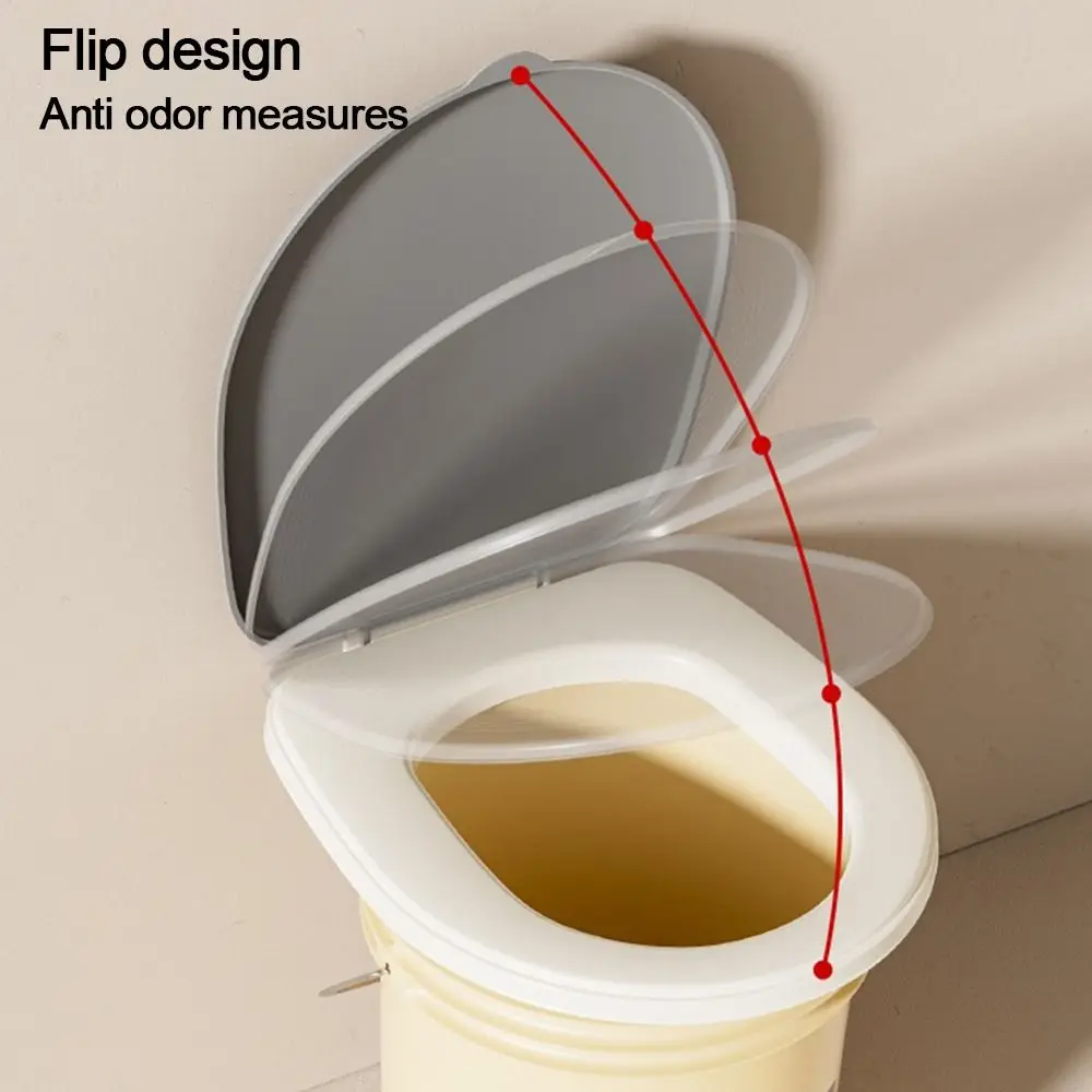 Portable Plastic Toilet Seat Lid Potty Seat Removable Movable Toilet Lid Camping Bucket Seats Home Outdoor Accessory
