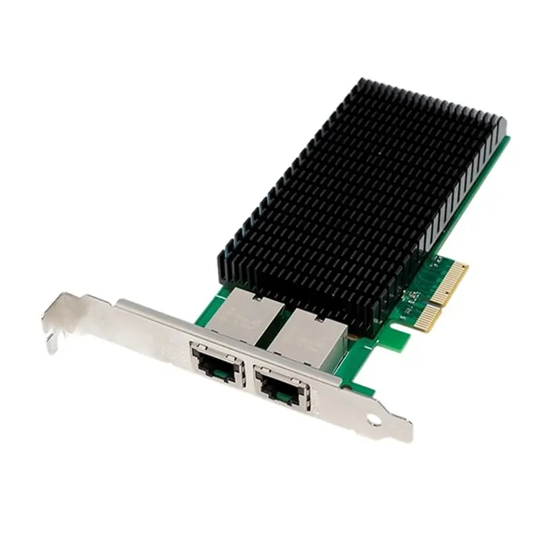 

New Arrivals-POE Network Card E610-XT2 10G Dual-Port Pcie 4.0 X4 To 2 RJ45 Converter Featuring Opto-Isolation Surge Protection