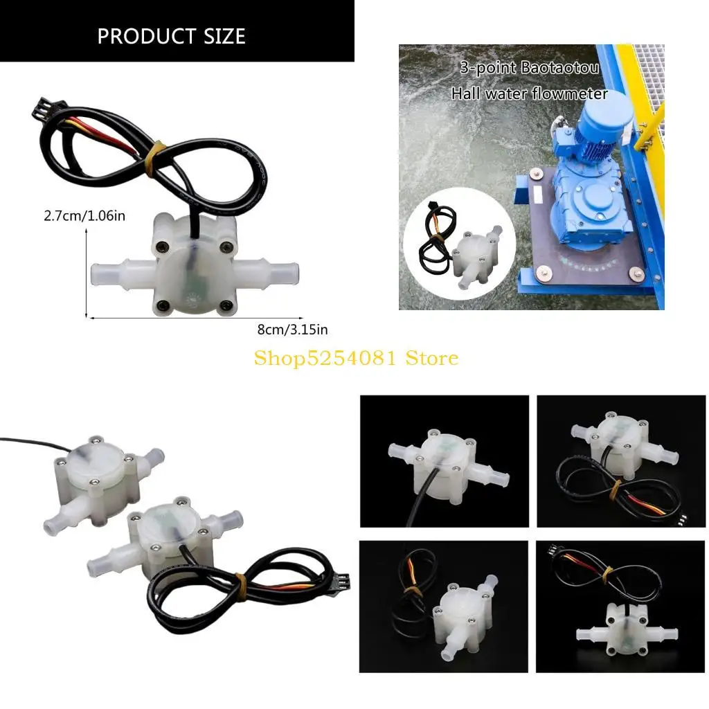 

AXYC Water Flow Meter Hall Effect Flow Measuring Instrument for Water Purifiers Fluidmeter Counter Flow Sensors Flow Meter