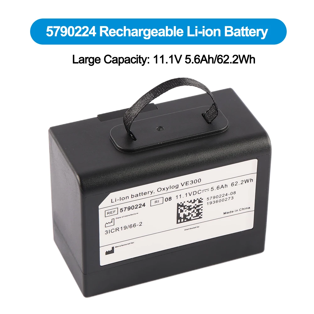 5790224 Wiederaufladbarer Li-Ionen-Akku für Drager OXYLOG VE300 Transportventilator REF 5790224 5790224-08 193600273 SE301151 – Detail 1