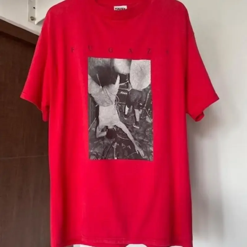 Vintage FUGAZI post hardcore alternative rock unofficial band tee shirt size L