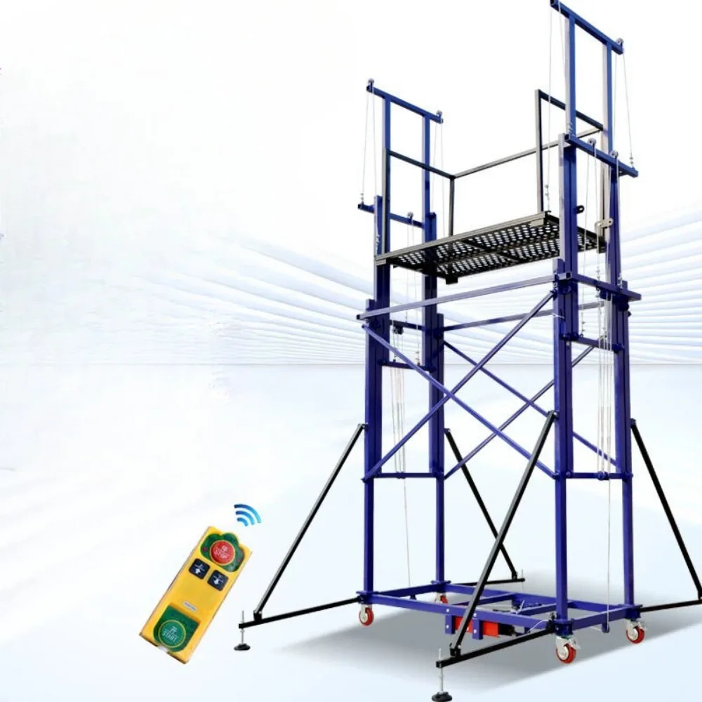 Electric scaffolding foldable mobile lifting platform fully automatic remote control hoist