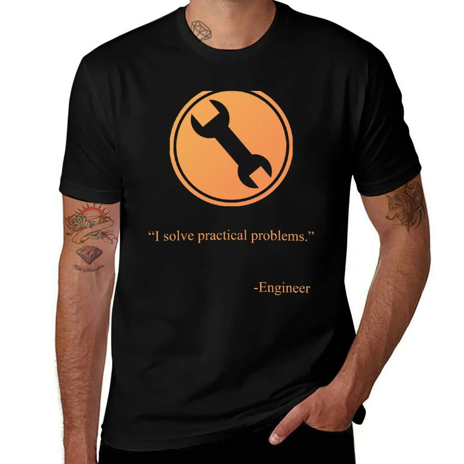 

TF2 Engineer Emblem T-Shirt Classic Basic Casual T-Shirt