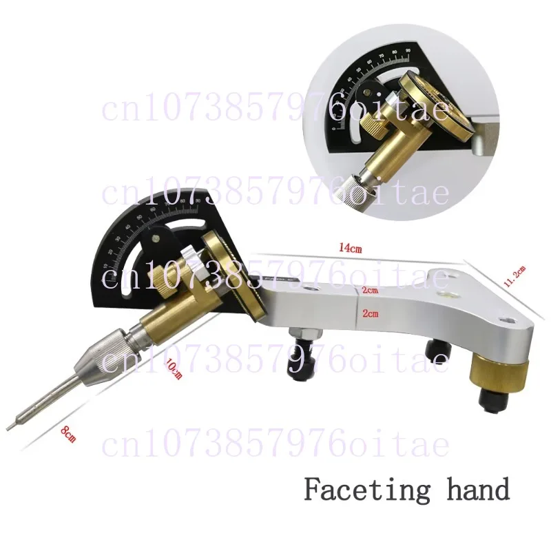 Faceting Hand with Index Wheels of 96 and 64 for Faceting and Polishing Gemstone for Lapidary Machine