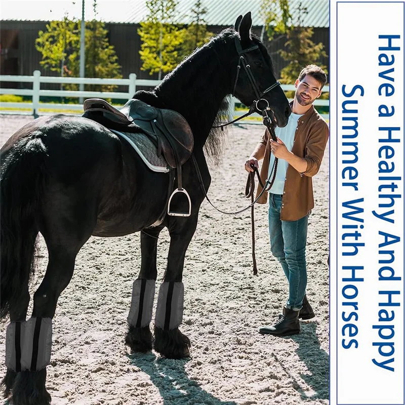 AC52-Leggings Horse Leggings Equestrian Supplies Horse Leggings Anti-Mosquito Protective Gear Hoof Protection Horse Leggings