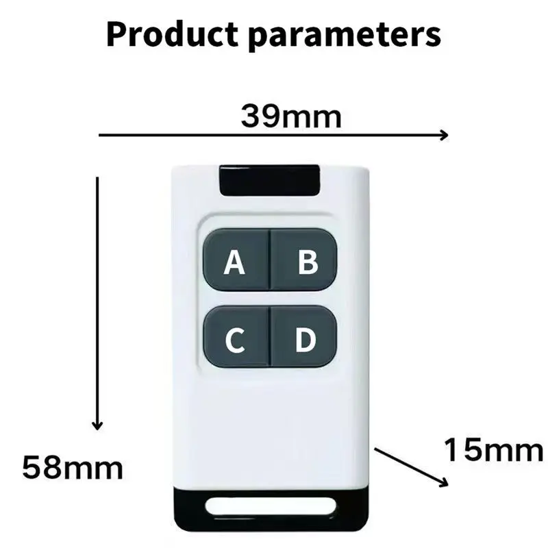 24-Hour Delivery Copy 433Mhz Remote Control Clone Controller 50 Meter Range For Electric Garage Door Opener Duplicator