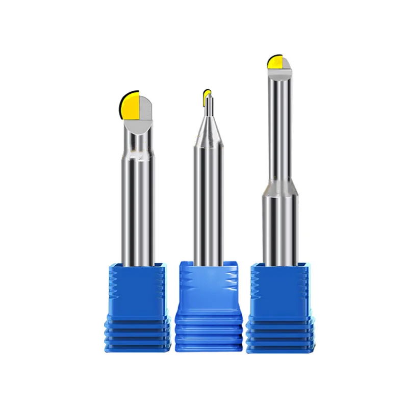 Mcd Diamante Cnc Fresa Carboneto Tungsteel Bola Nariz Final Moinho R0.5 R0.75 r1 R1.5 r2 r3 r4