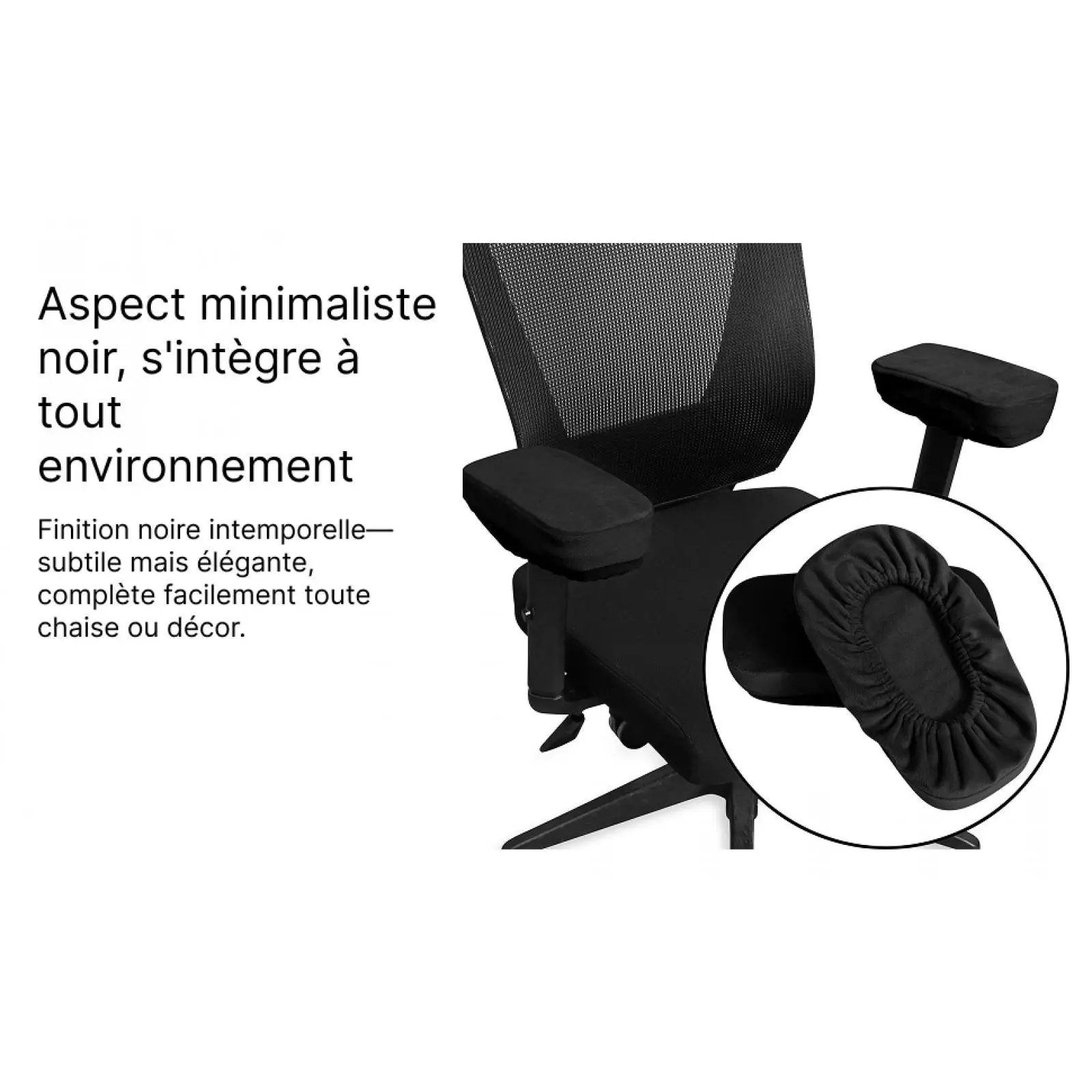 2x Stuhl-Armlehnenpolster, Memory-Schaum, rutschfest, verdickt, für Spielstuhl, Rollstühle, Handgelenkauflage, Gaming-Armlehnenkissen, Armlehnenkissen