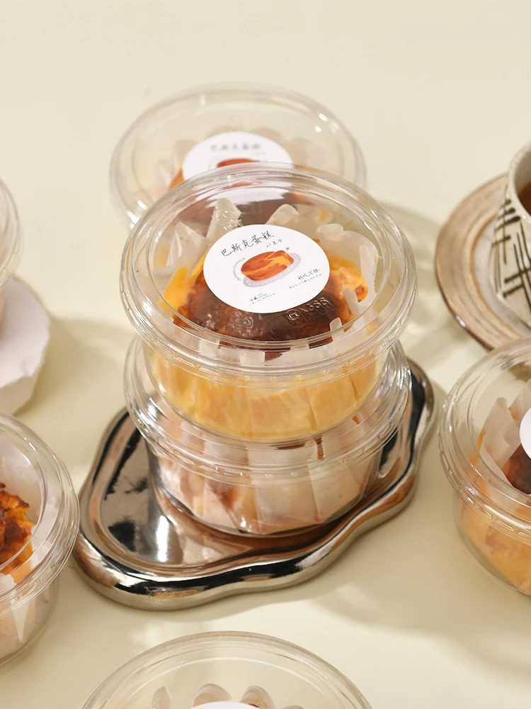 

Прозрачная коробка для выпечки торта, 4-дюймовая круглая бумага для пакетов сладкой детали и клубники для выпечки и принадлежностей для выпечки