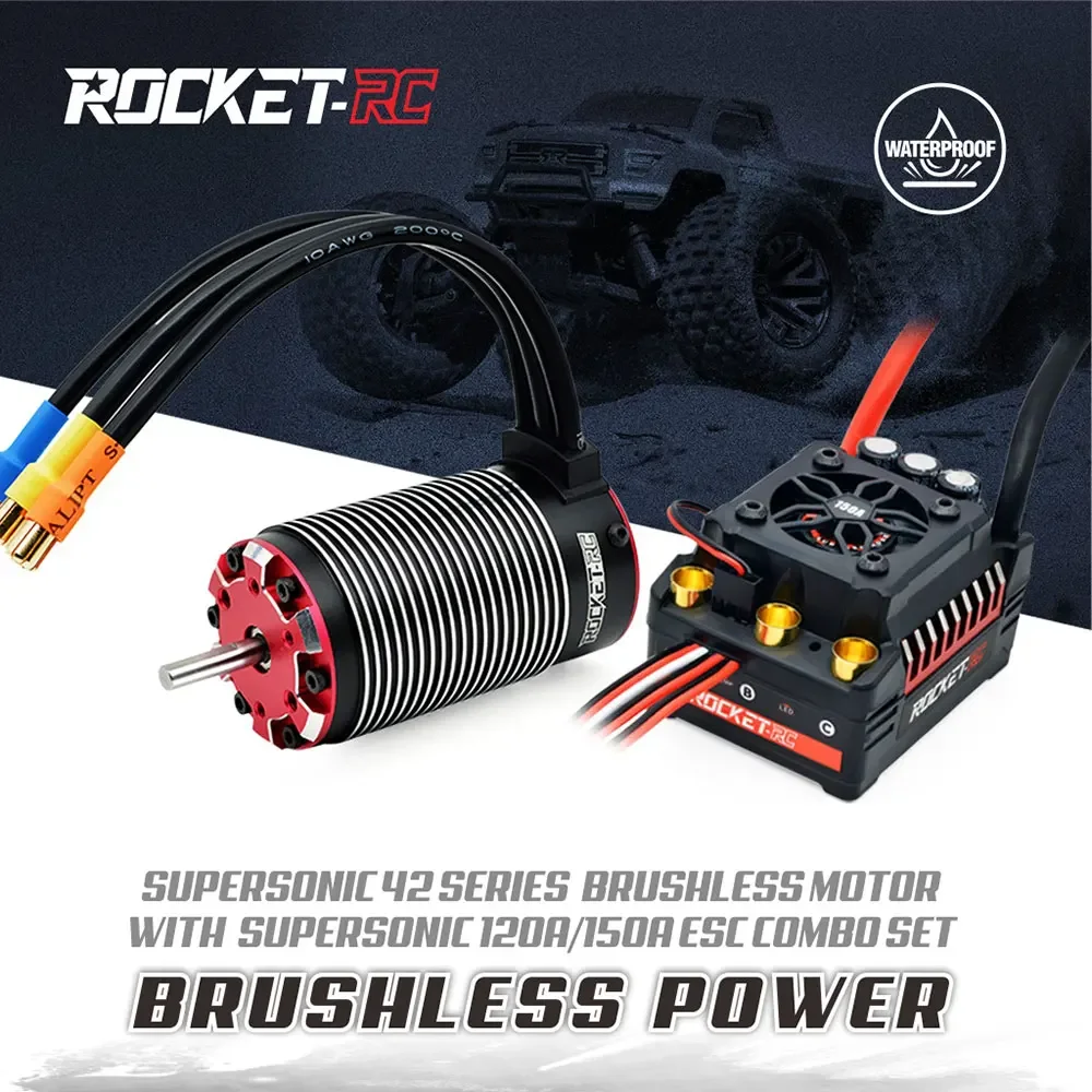 Factory 4268 4274 4282 4292 Brushless Motor w/ 150A ESC Combo For 1/7th 1/8th HSP Arrma Traxxas RC Truck Buggy Car view 2