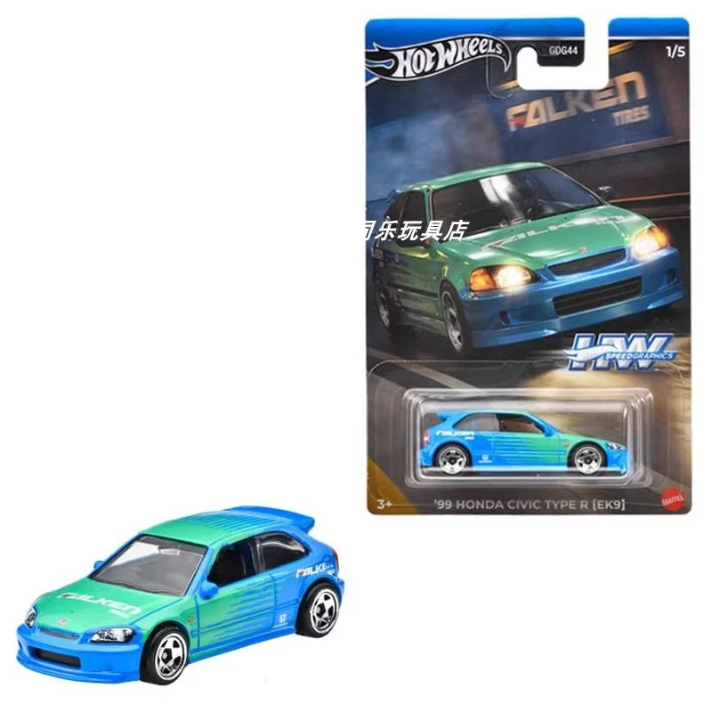 Hot Wheels Premium Series Car Model Gdg44 Alloy Honda Civic Ek9 Porsche Mazda Car Model Boy Collection Adult Child Birthday Gift view 2