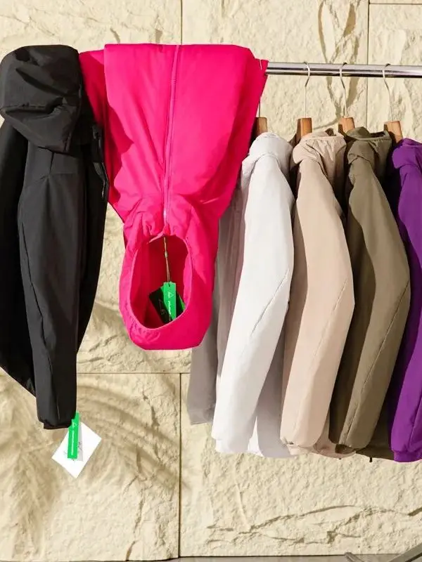 

High-End ex Outdoor Casual Windproof Warm Cotton Jaet Hooded Pure Color Trendy Zipper Decorated Stand Fit Long Sve