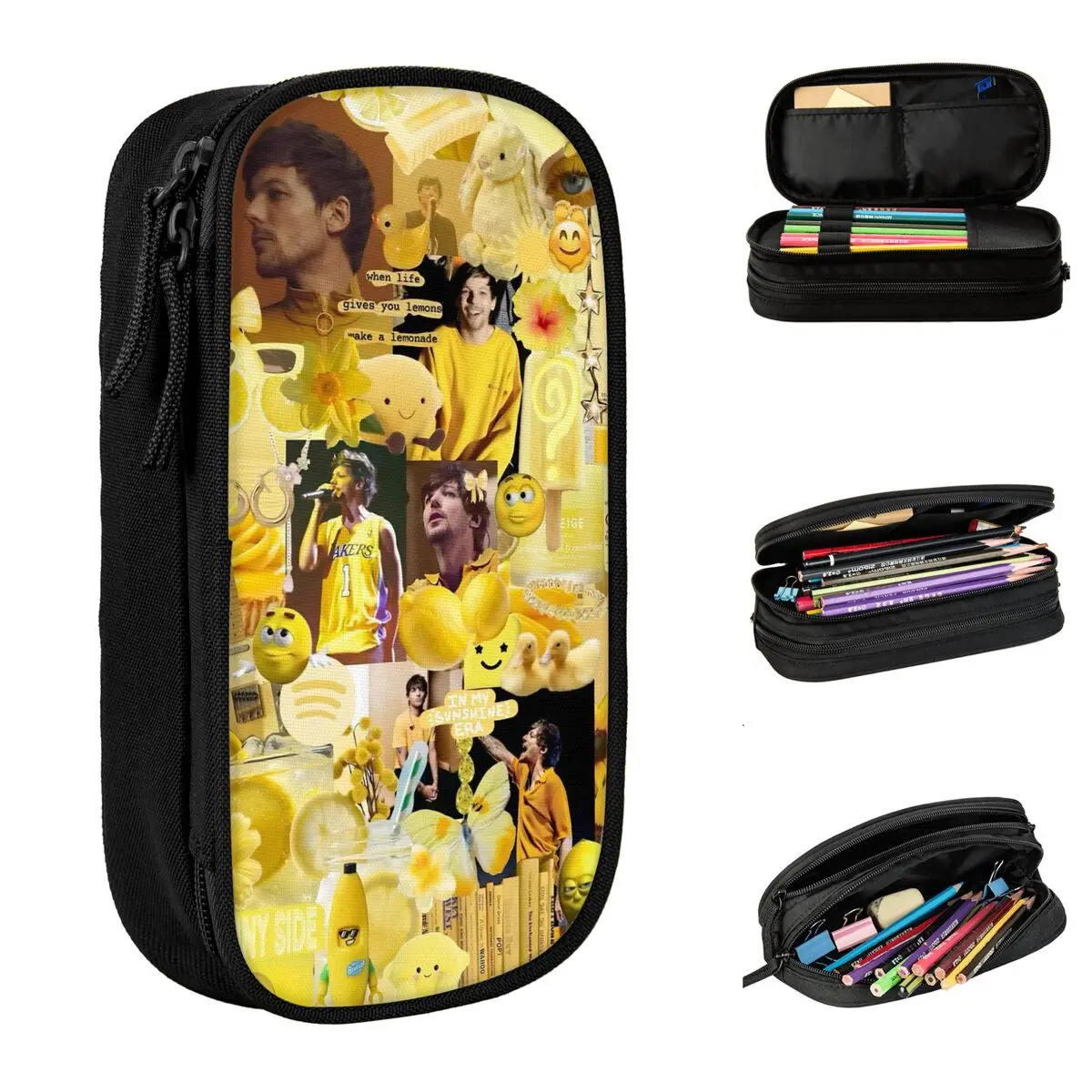 Estuche para lápices Louis Tomlinsons Lemonade Tour 2025 Merch, material escolar para niños de gran capacidad, estuche para lápices, regalos perfectos