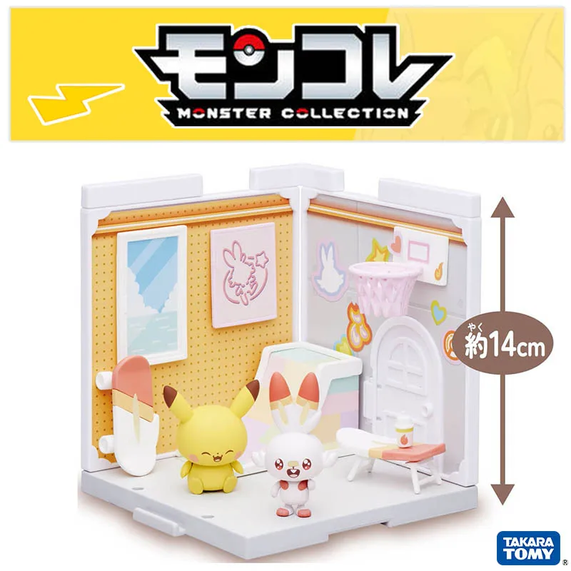 

TAKARA TOMY TOMICA TOMY Pokemon PokePeace House Studio Scorbunny & Pikachu (Character Toy) Toys