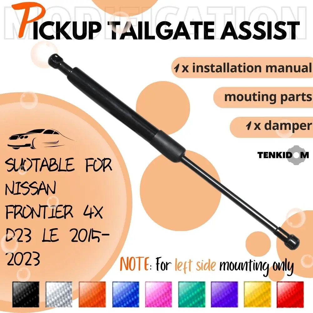 

1pc Left Pickup Tailgate Assists for Toyota Hilux Vigo KUN26R 2005-2014 Lift Supports Rear Gas Dampers Springs No-Drill Bolt-on