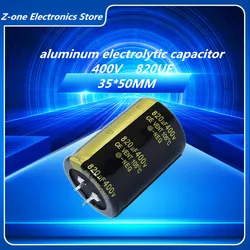 2-5pcs electrolytic capacitors 400V 820UF 35X50MM high-quality capacitor 400V820UF 35X50MM