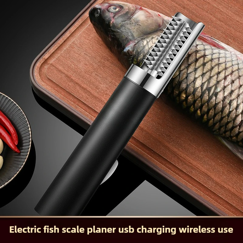 

Беспроводной электрический рыболовный скейлер для удаления рыбной чешуи, USB-зарядка, строгальный станок для чистки рыбы, скребок для морепродуктов, кухонные инструменты
