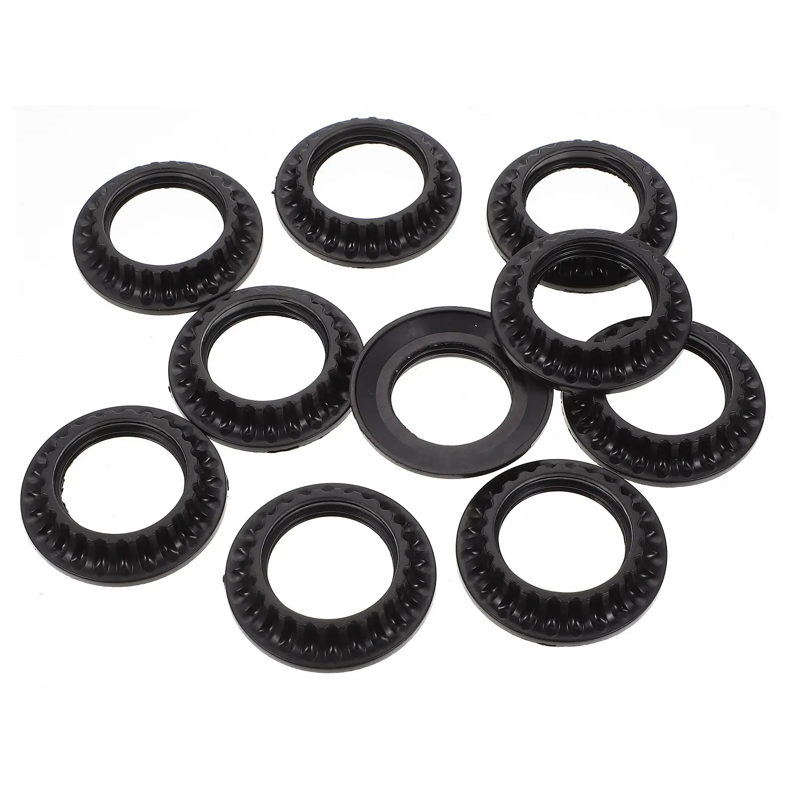 

Lamp Holder Fixing Ring 10 Pcs Plastic Socket Rings Screw Fitting Tool Stand Strong Durable Easy Install Home Use