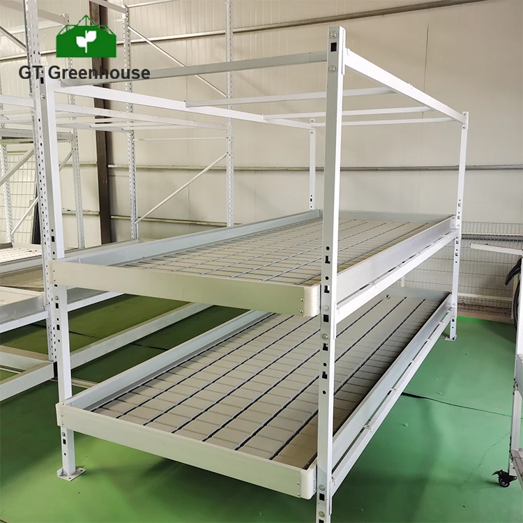 

Вертикальный гроубокс GT Grow House с двумя уровнями, на колесиках, для выращивания методом флодинга