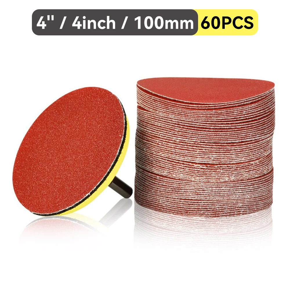 

4‘’ 4 Inch 100mm Sandpaper Wet Sanding Paper Disc For Metal Auto Wood Car Detailing Wheel Headlight Restoration Polishing Kit