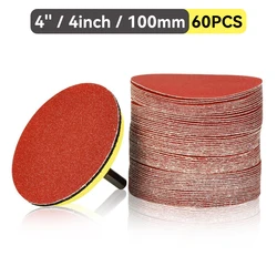 4‘’ 4 Inch 100mm Sandpaper Wet Sanding Paper Disc For Metal Auto Wood Car Detailing Wheel Headlight Restoration Polishing Kit