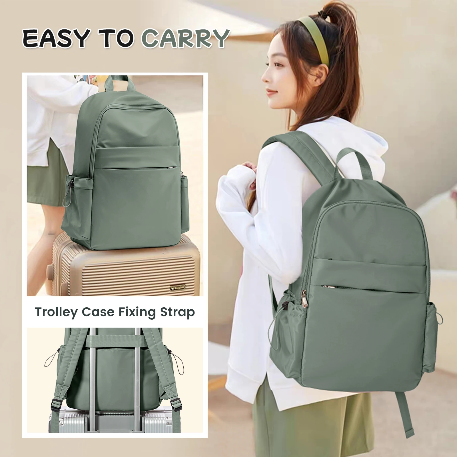 Lightweight Casual Laptop Backpack for Men Women, Bookbag Backpack for School Boys Girls,  Colleg High School Backpack for Teens