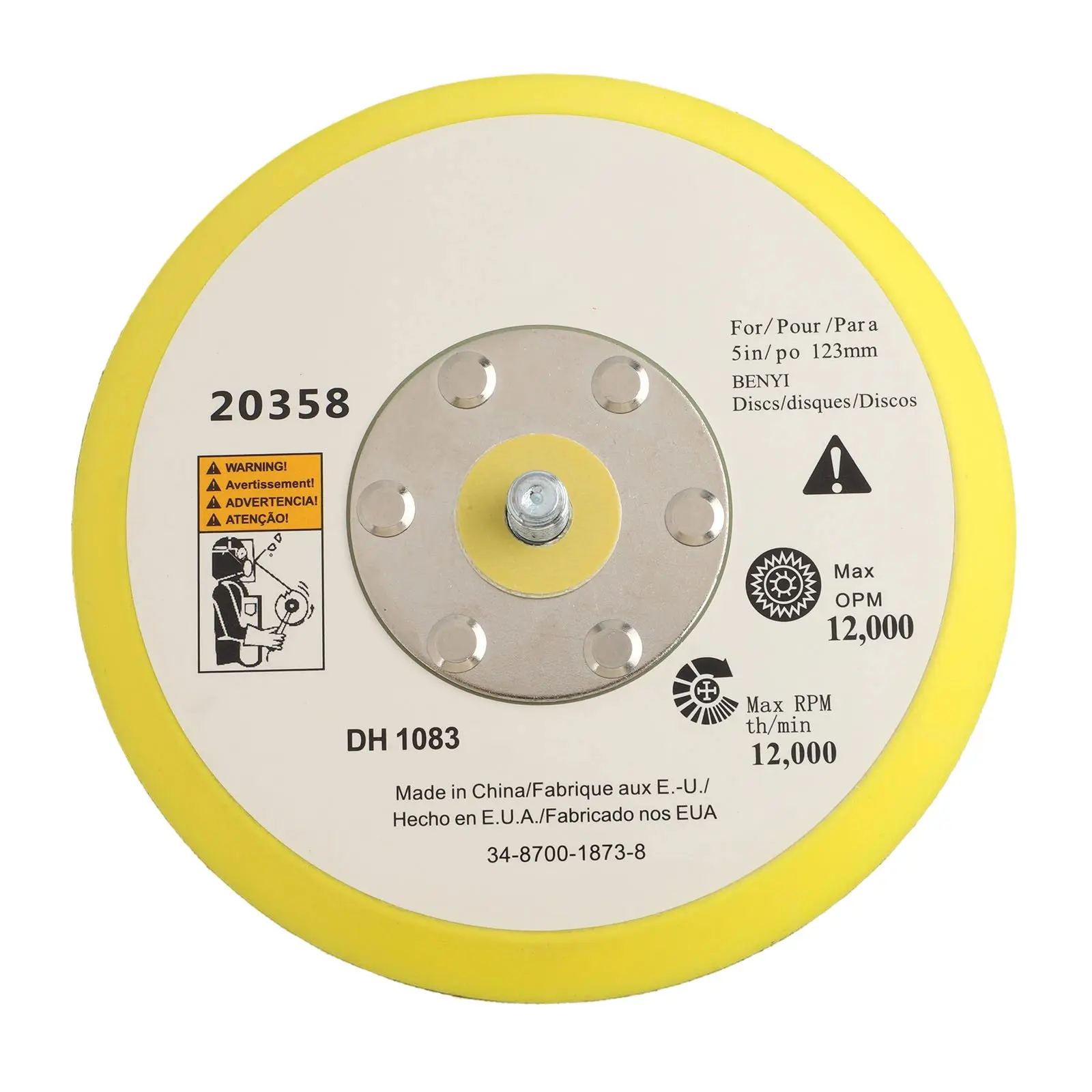 Top-quality 2021ER for durable Sanding With Drill Attachment Pad Polishing Backing Disc 5” 6m FREE POST  Top-quality