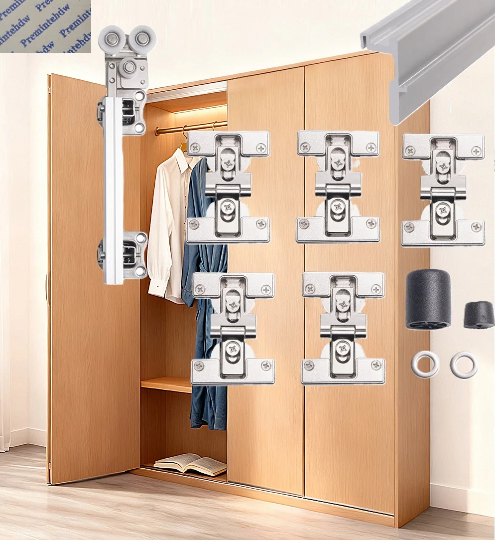 1set-no-bottom-track-bi-fold-sliding-door-roller-kit-for-closet-door