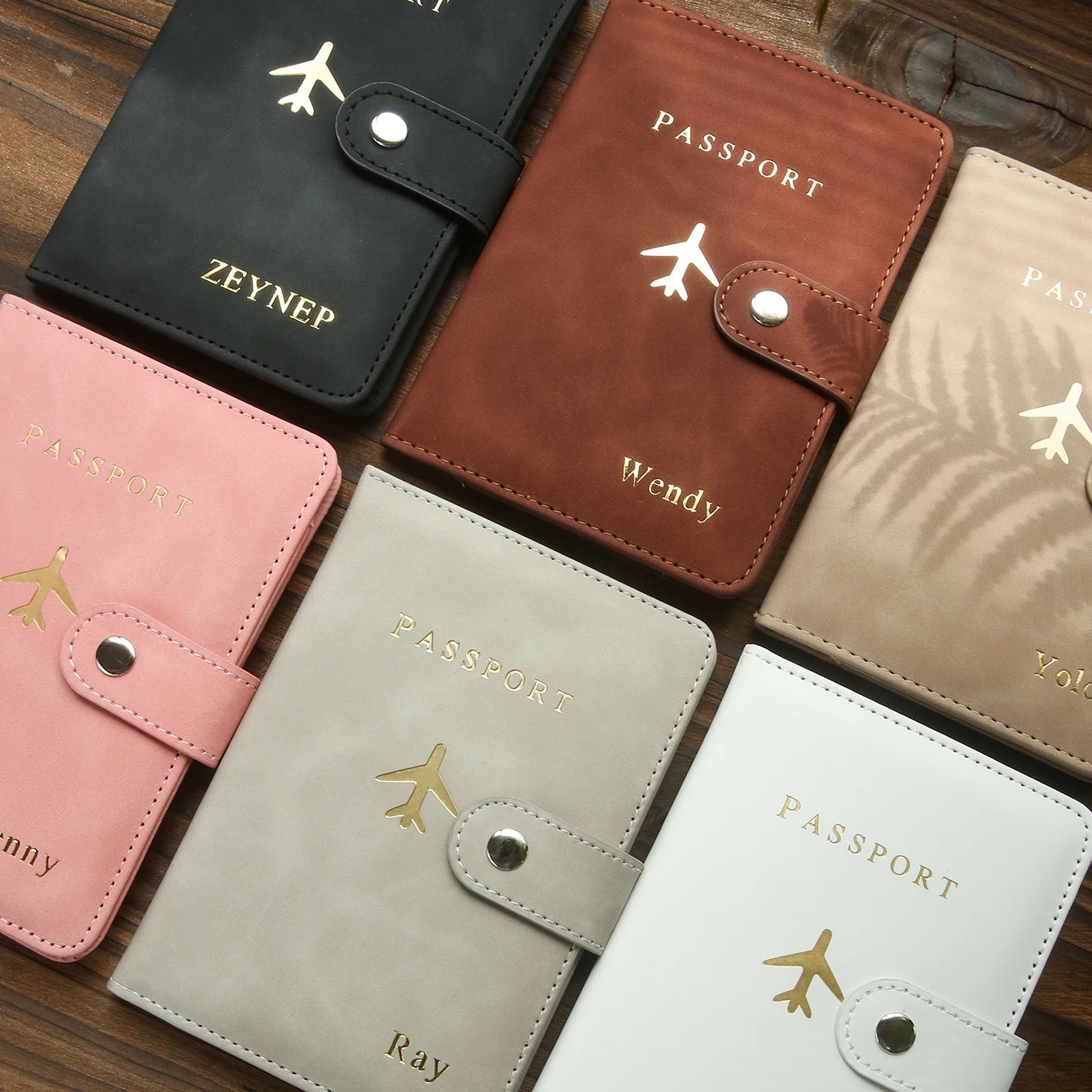 Custom Name PU Leather Passpor - Travel Accessories Overseas 评论和价格