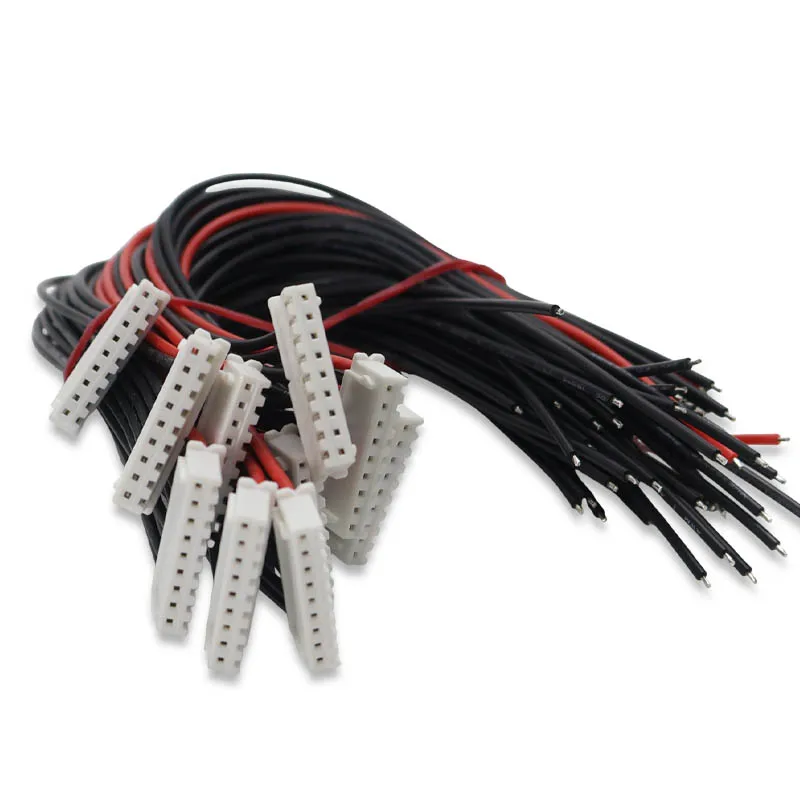 5Pcs 22AWG 20CM 1S -8S Lipo Balance Wire Extension Charged Cable XH2.54 Male Plug For RC IMAX B6 Connector Plug Wire view 5