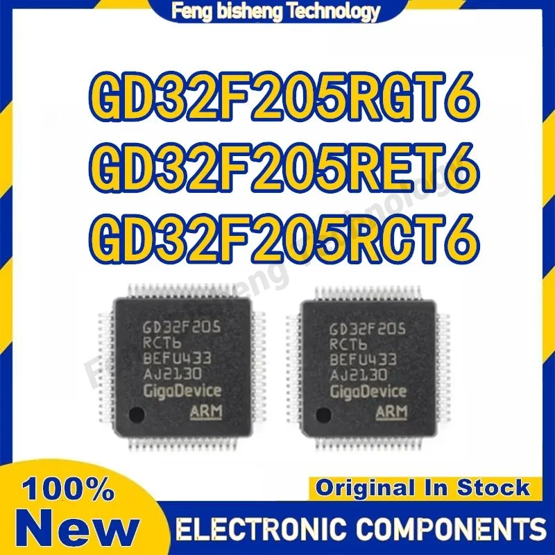 

GD32F205RCT6 GD32F205RET6 GD32F205RGT6 GD32F205RC GD32F205RE GD32F205RG GD32F205 GD32F GD32 GD IC MCU Chip LQFP-64