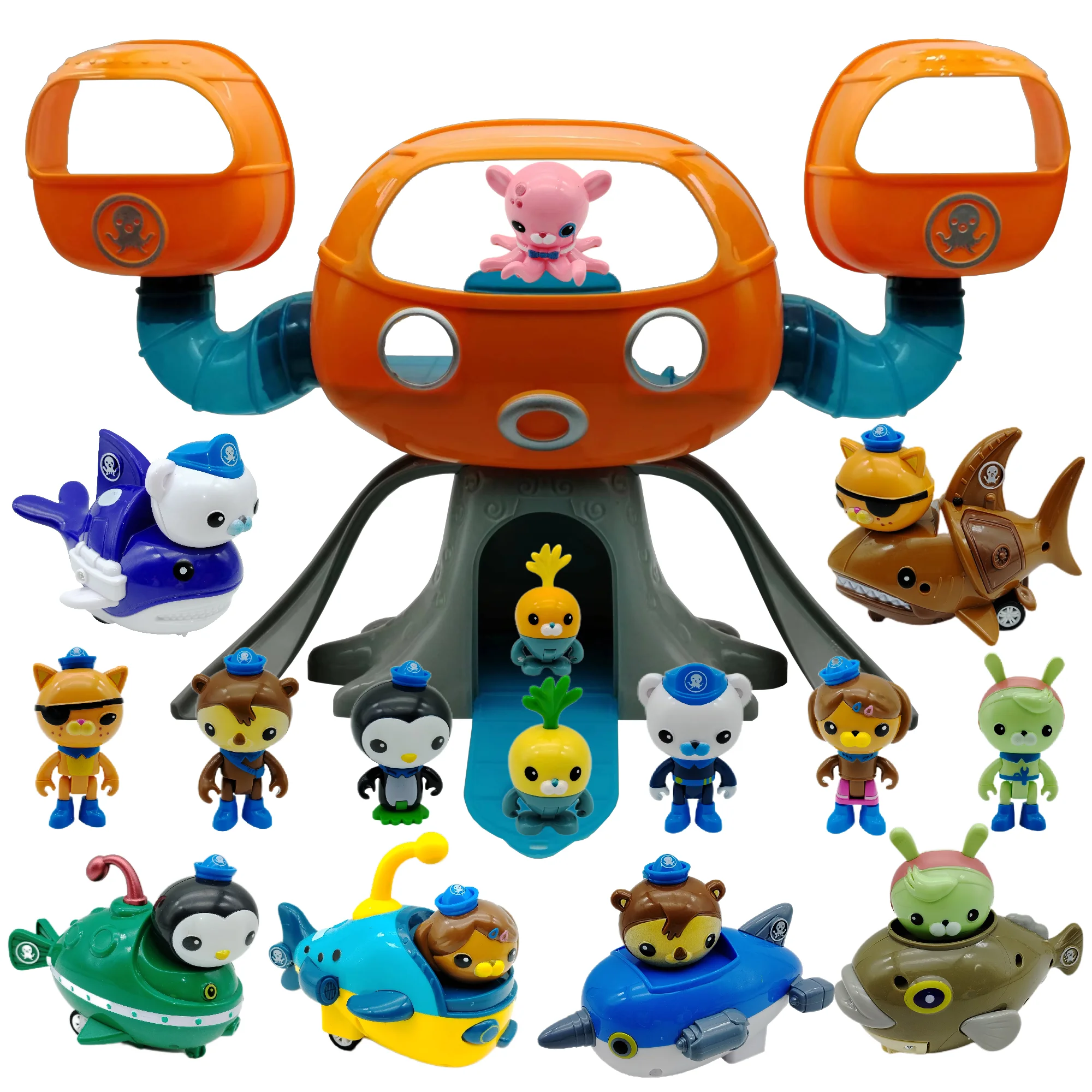 Octonauts Action Figure figuras Anime Kawaii Inertia Car Gup Toys Octopod  bath toys Pretend Game gifts for Kids 3GUP/5Figures