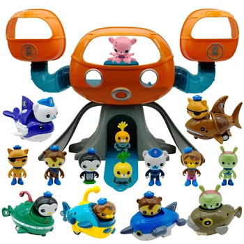 Octonauts Action Figure figuras Anime Kawaii Inertia Car Gup Toys Octopod Bath Toys Kids Pretend Play Game Gifts 3figures/5figures