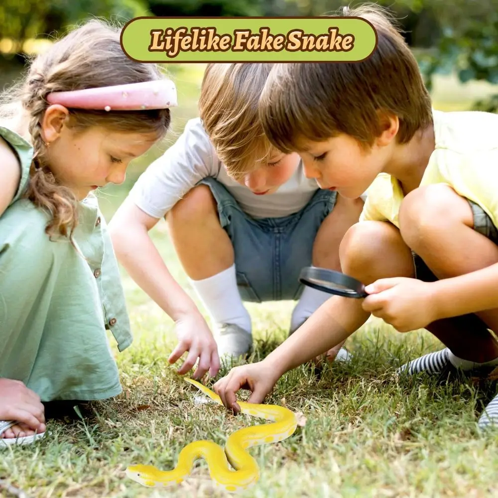 

Кобра Гримучая змея Питон Реалистичные поддельные змеи Прозрачные линии Текстура Мягкая резиновая змея Забавные модели животных на выезде от птиц Подарок