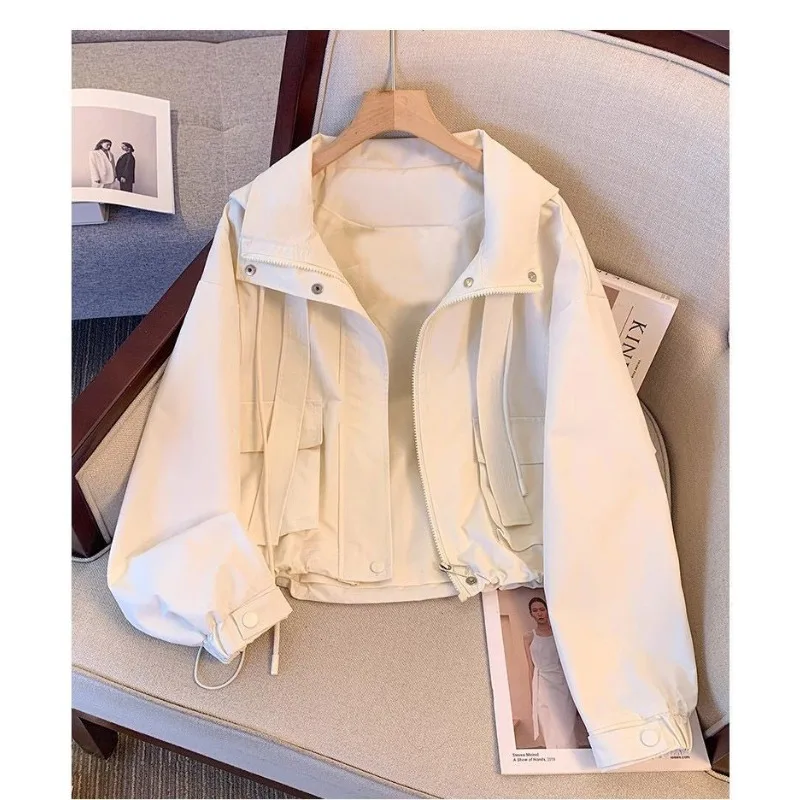 

2025 New Spring and Autumn Hooded Loose Casual Women's Dopamine Commuting Versatile Jacket